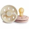 Online Fopspeen Moon maat 1 0-6 mnd Blush Cream 2 stuks Flessen & Spenen