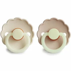 Fopspeen Night maat 1 0-6 mnd Croissant Cream 2 stuks^Frigg New