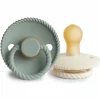 Fopspeen Rope maat 1 0-6 mnd Cream Sage 2 stuks^Frigg Best