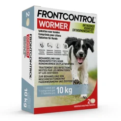 Wormer Ontworming Tabletten Hond 2 tabletten^Frontcontrol Hot