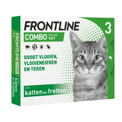 Combo Spot On Anti Vlooiendruppels Kat vanaf 1 kg 3 pipetten^Frontline New