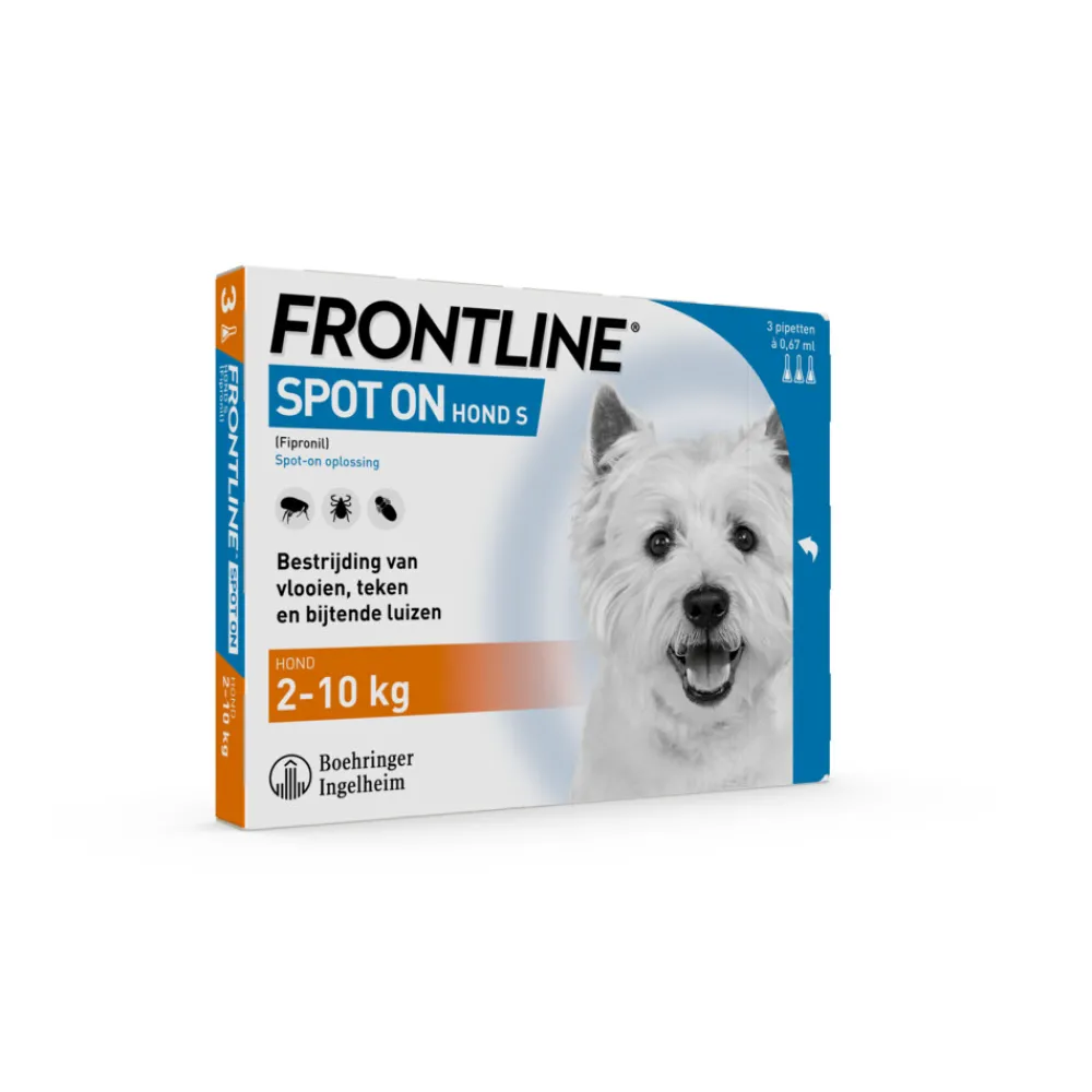 Best Spot On Anti Vlooien en Teken Druppels Hond S 2 tot 10 kg 3 pipetten Vlo, Teek & Worm