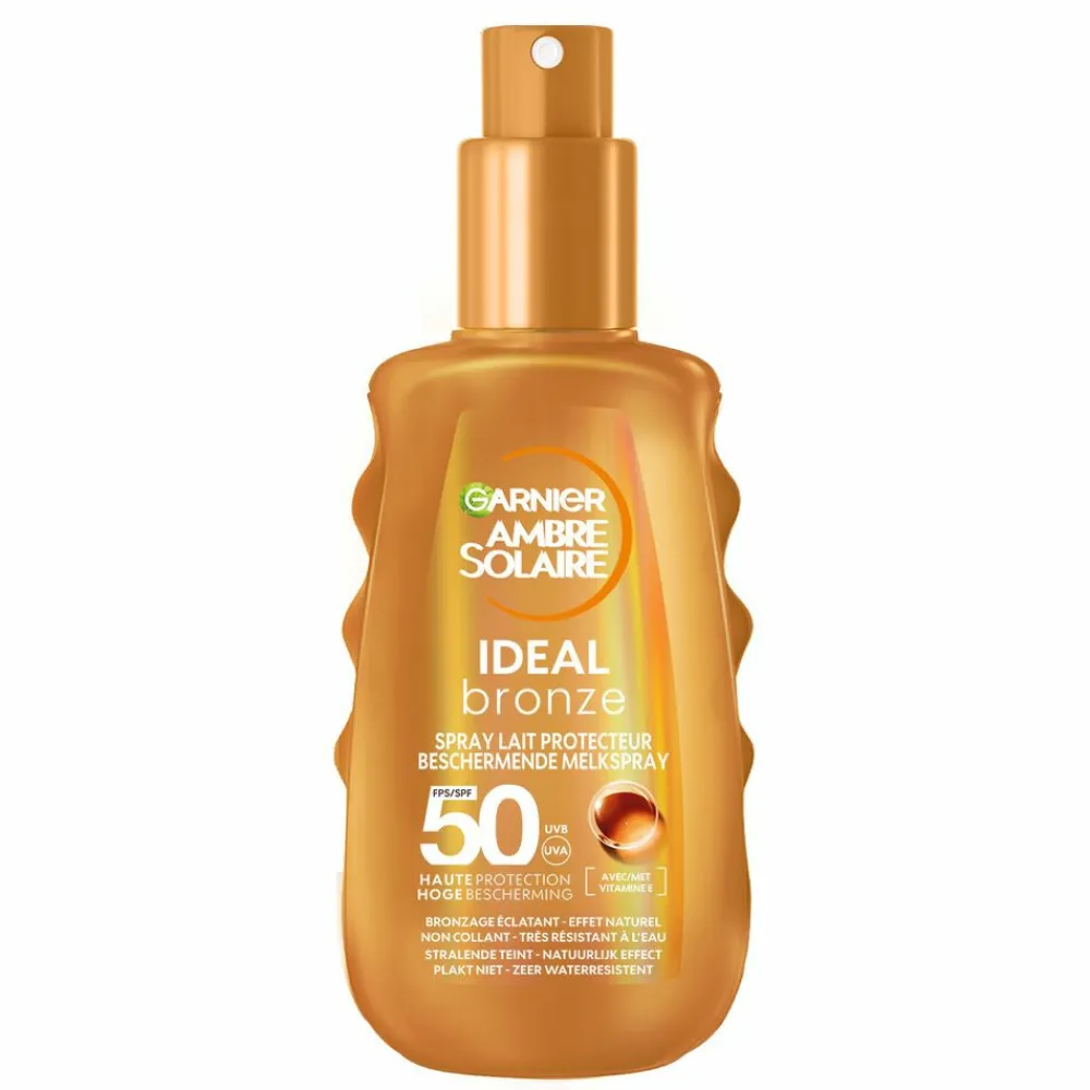 Outlet Ambre Solaire Ideal Bronze Beschermende Melkspray SPF 50 150 ml Zonbescherming