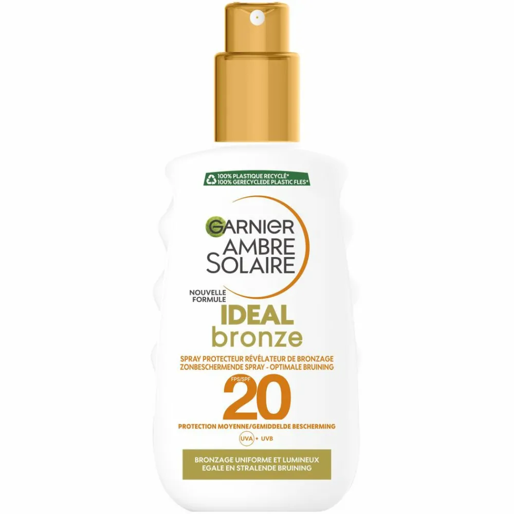 Hot Ambre Solaire Ideal Bronze Zonnebrandspray SPF 20 200 ml Zonbescherming