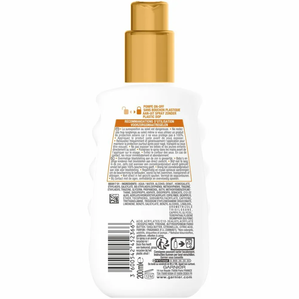 Hot Ambre Solaire Ideal Bronze Zonnebrandspray SPF 20 200 ml Zonbescherming