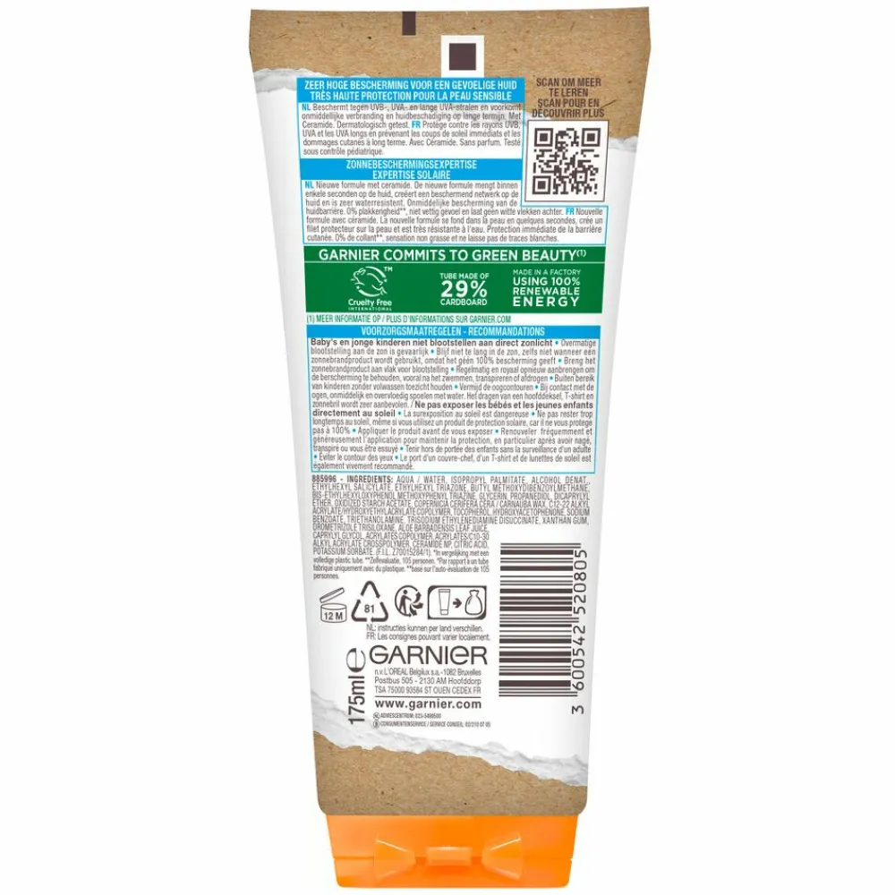 Hot Ambre Solaire Sensitive Expert+ Kids Zonnebrandmelk SPF 50+ 175 ml Zonbescherming