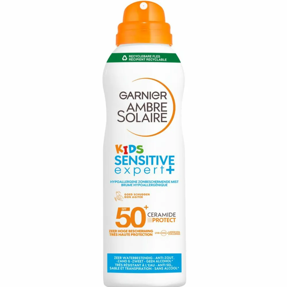 Zonbescherming<Garnier Ambre Solaire Sensitive Expert+ Kids Zonnebrandspray Mist SPF 50+ 150 ml
