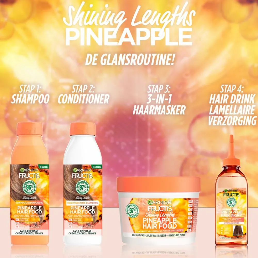 Fructis Pineapple Hair Food Conditioner 350 ml^Garnier Best