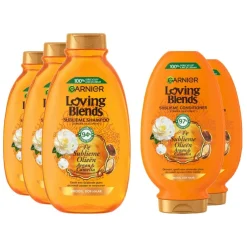 Best Loving Blends Argan en Cameliaolie - Shampoo 3x 300 ml & Conditioner 2x 250 ml – Pakket Conditioner|Shampoo