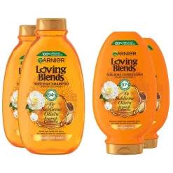 Online Loving Blends Argan en Cameliaolie Shampoo - 2x 300 ml & Conditioner 2x 250 ml - Pakket Conditioner|Shampoo