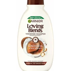 Shampoo<Garnier Loving Blends Kokosmelk en Macadamia Shampoo 300 ml
