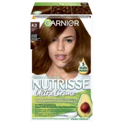 Nutrisse Ultra Crème Permanente Haarkleuring 4.3 Goudbruin^Garnier Clearance