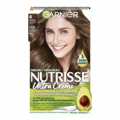 Haarkleuring<Garnier Nutrisse Ultra Crème Permanente Haarkleuring 6.0 Natuurlijk Donkerblond