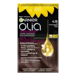 Olia Permanente Crèmekleuring 4.15 Kastanje Middenbruin^Garnier Hot
