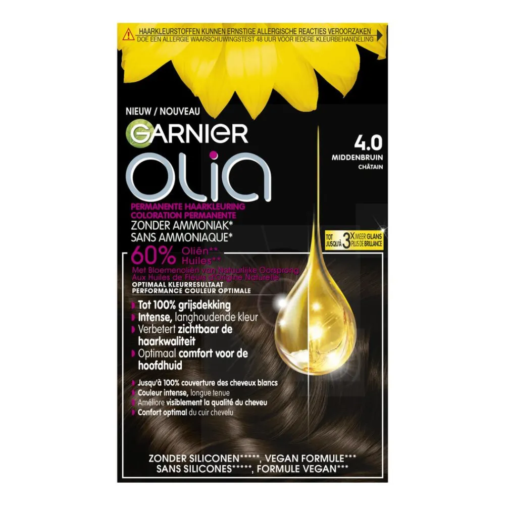 Olia Permanente Crèmekleuring 4.0 Bruin^Garnier