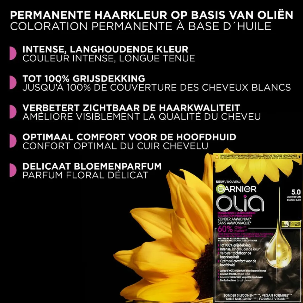New Olia Permanente Crèmekleuring 6.0 Donkerblond Haarkleuring