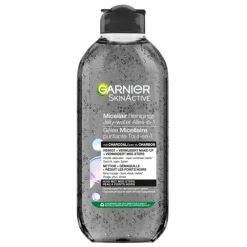 Clearance SkinActive Micellair Reinigingswater Jelly-water Alles-in-1 met Charcoal 400 ml Make-Up Remover|Reiniging