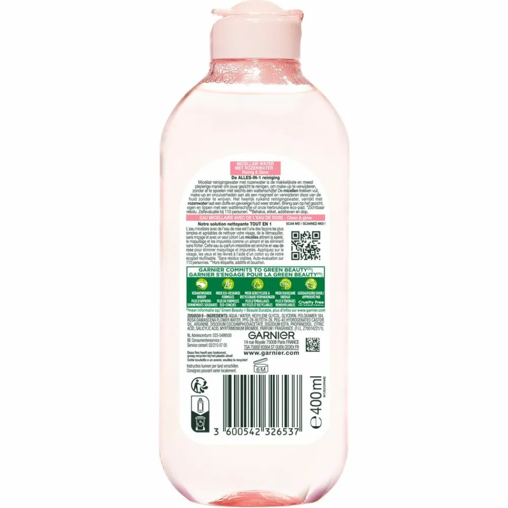 Make-Up Remover|Reiniging<Garnier SkinActive Rozenwater Micellair Reinigingswater 400 ml