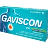 Maag & Darm<Gaviscon 250 mg Pepermunt Kauwtabletten 16 tabletten