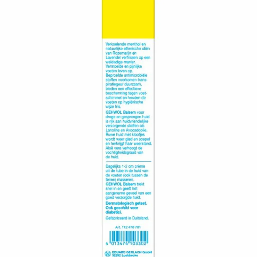 Voetverzorging<Gehwol Balsem Droge en Gesprongen Huid 125 ml