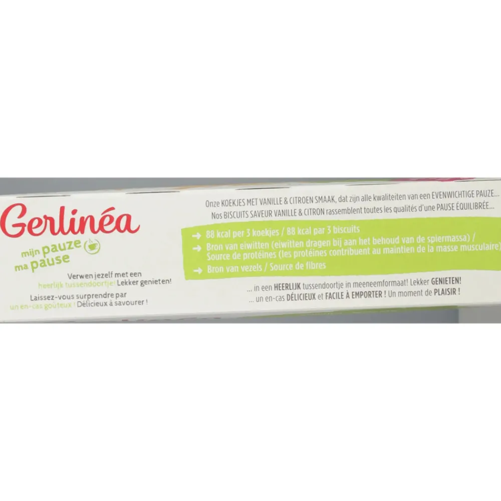 Koek<Gerlinea Koekjes Vanille & Citroen 8x3 stuks