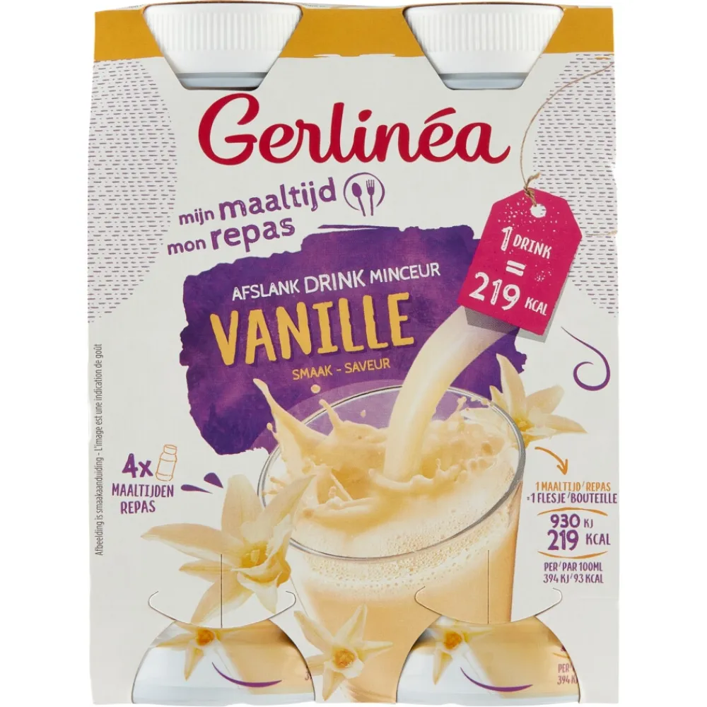 Hot Mijn Maaltijd Afslank Drink Vanille 4 x 236 ml Dranken