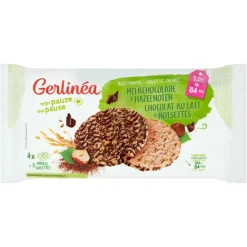 Rijstwafel Melkchocolade & Hazelnoten 4x2 stuks^Gerlinea Outlet