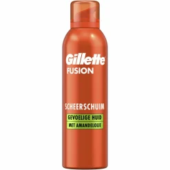 Fusion Scheerschuim Met Amandelolie Voor De Gevoelige Huid 250 ml^Gillette Sale