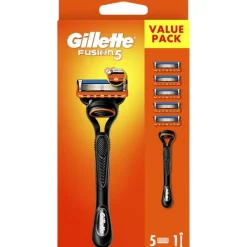 Scheren & Ontharen<Gillette Scheermes Fusion 5 houder + 5 mesjes 1 set