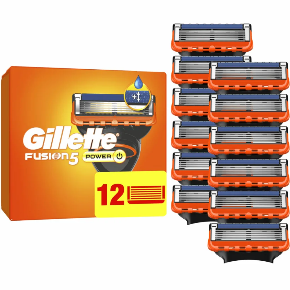 Scheermesjes Fusion 5 Power 12 stuks^Gillette Discount