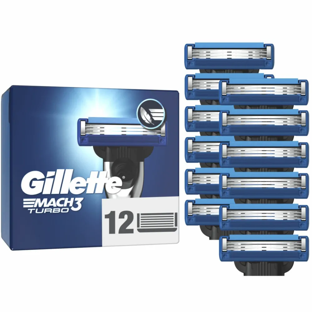 Scheermesjes Mach3 Turbo 12 stuks^Gillette Best