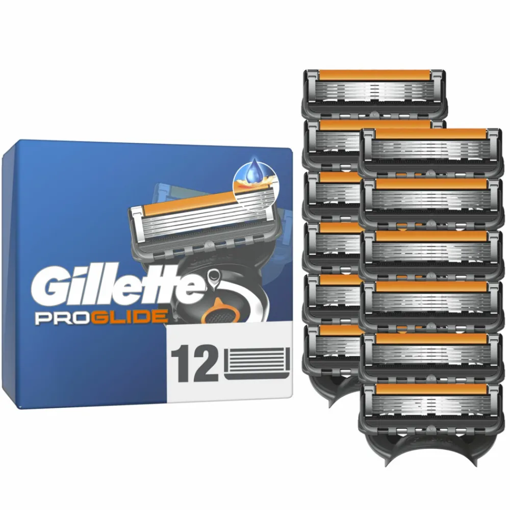 Scheermesjes Proglide 12 stuks^Gillette Hot