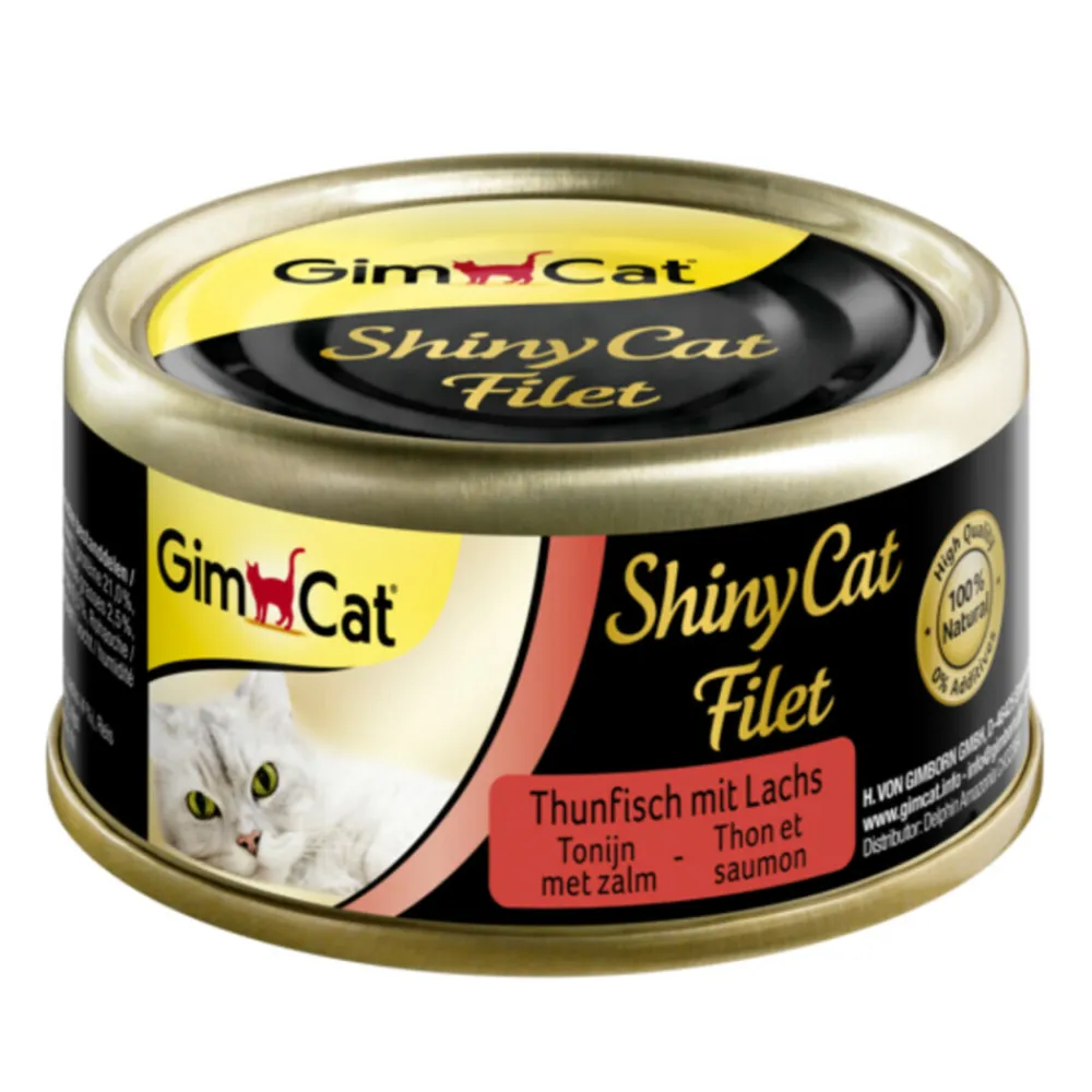 Clearance ShinyCat Filet Tonijn & Zalm 70 gr Kattenvoer