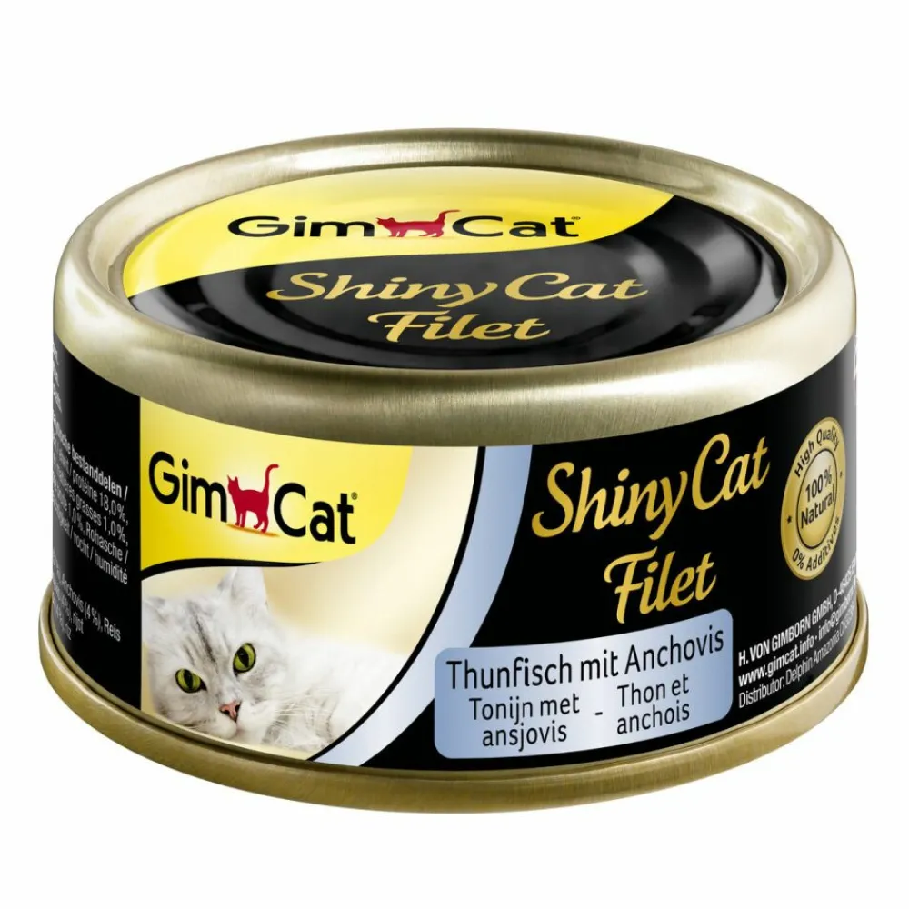 New ShinyCat Filet Tonijn & Ansjovis 70 gr Kattenvoer