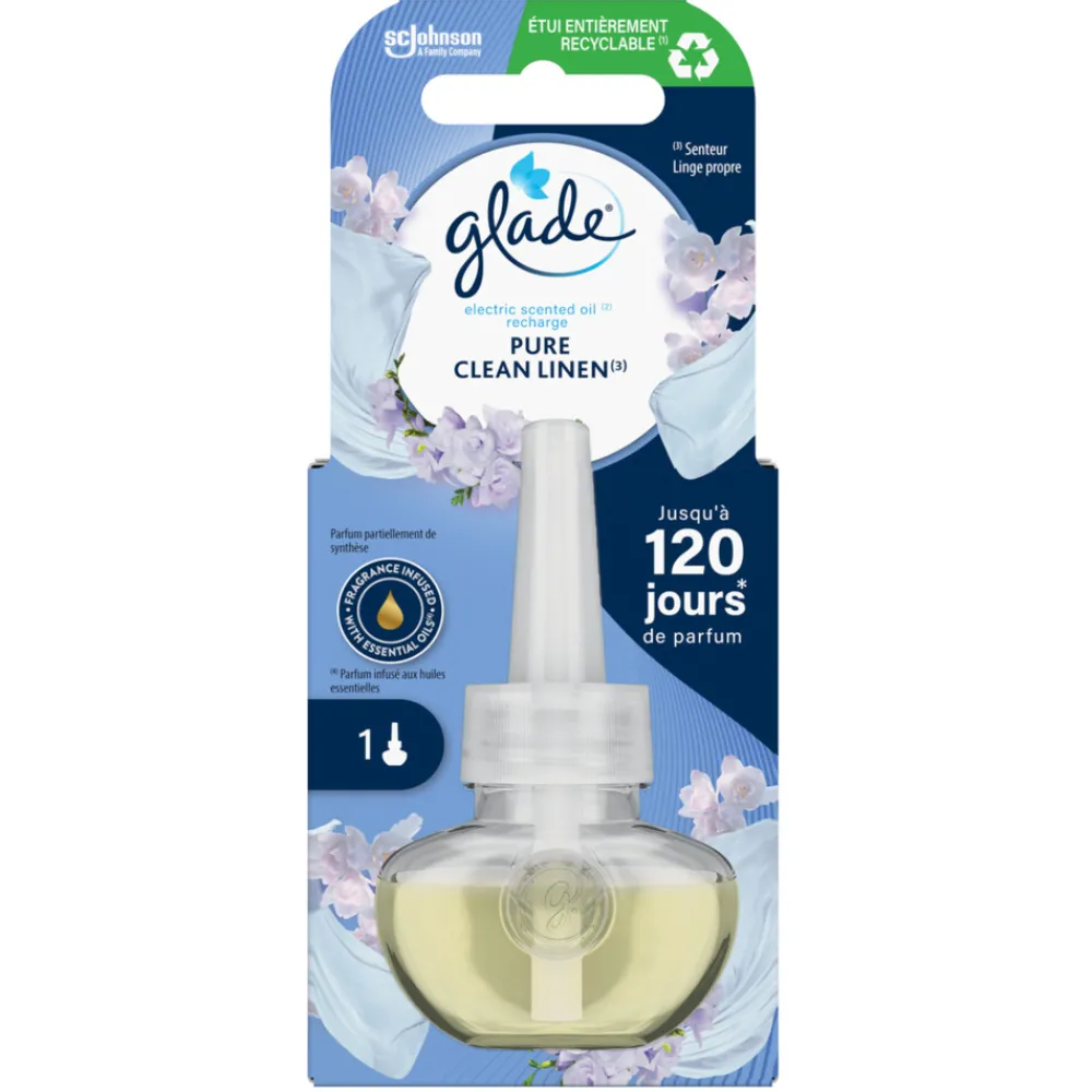 Electric Scented Oil Navulling Pure Clean Linen^Glade Outlet