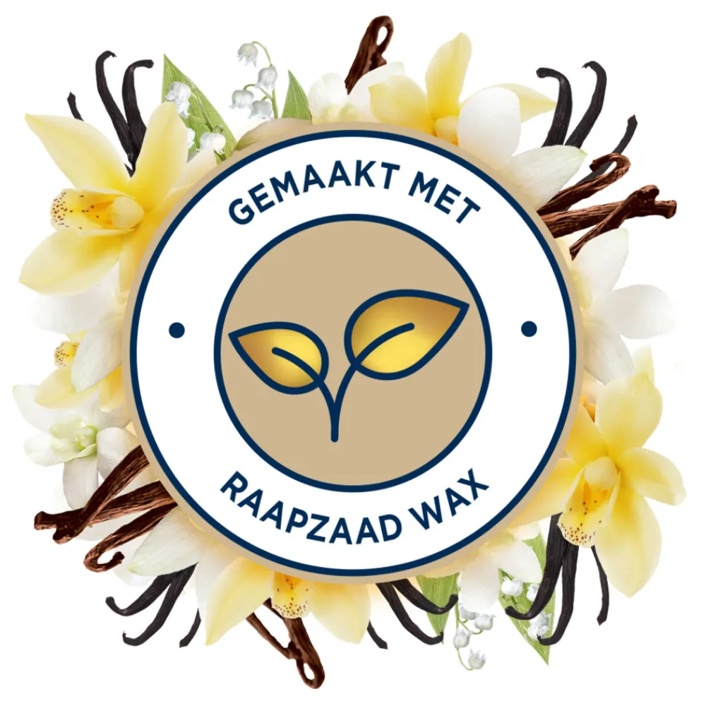 Sale Geurkaars Romantic Vanilla Blossom 100% Raapzaadwax 224 gr Kaarsen