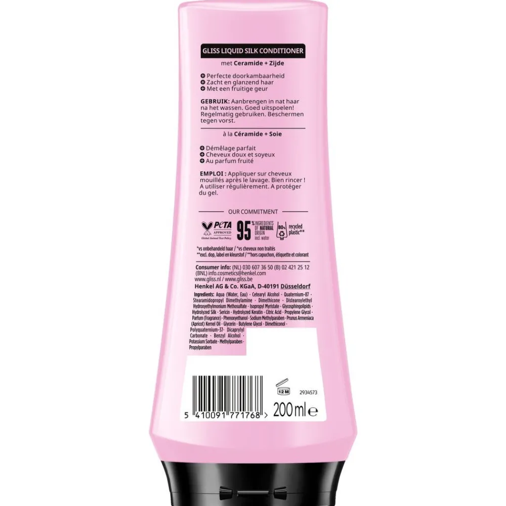 Conditioner Liquid Silk 200 ml^Gliss Hot