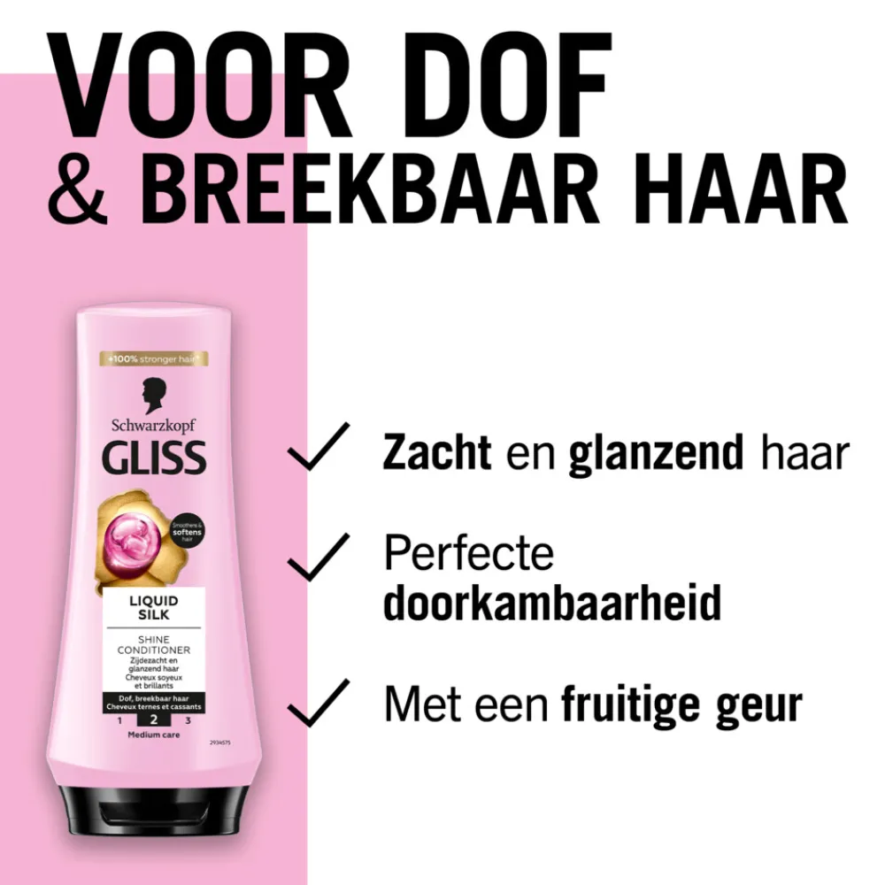 Conditioner Liquid Silk 200 ml^Gliss Hot