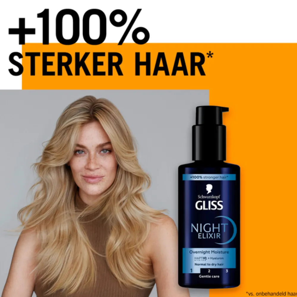 Haarverzorging<Gliss Night Elixer Overnight Moisture 100 ml