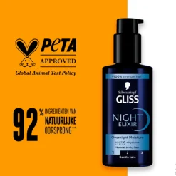 Haarverzorging<Gliss Night Elixer Overnight Moisture 100 ml