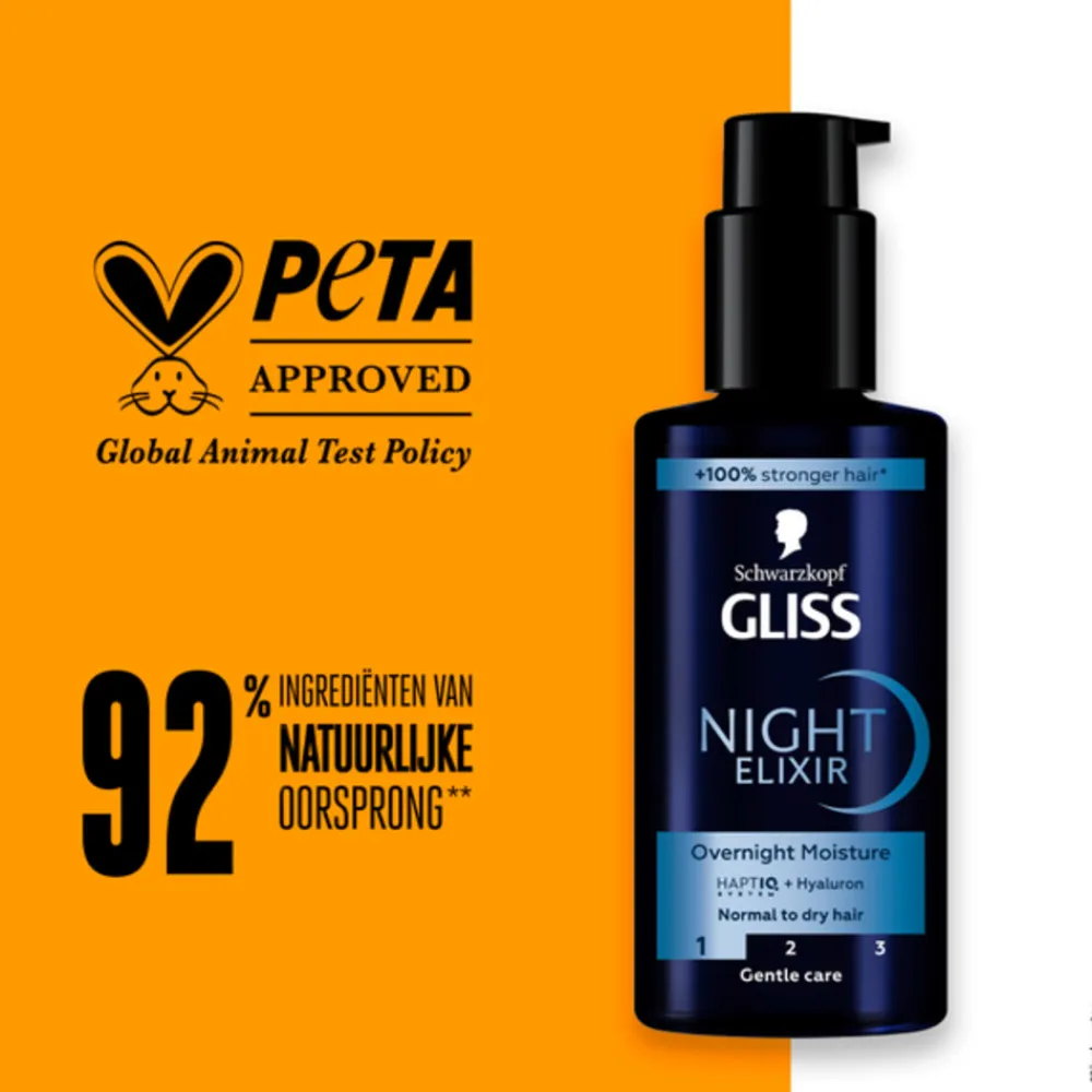Haarverzorging<Gliss Night Elixer Overnight Moisture 100 ml