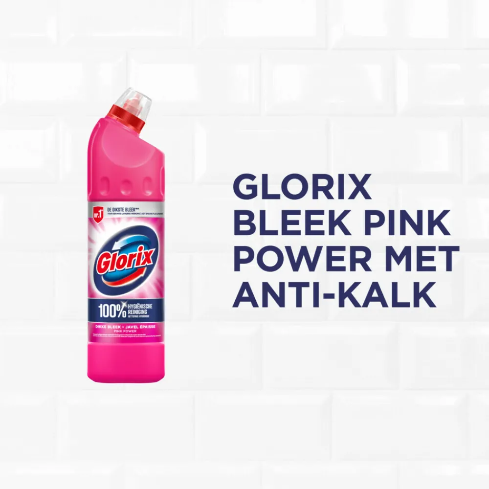 Toiletartikelen|Badkamerartikelen<Glorix Bleek Pink Power 750 ml