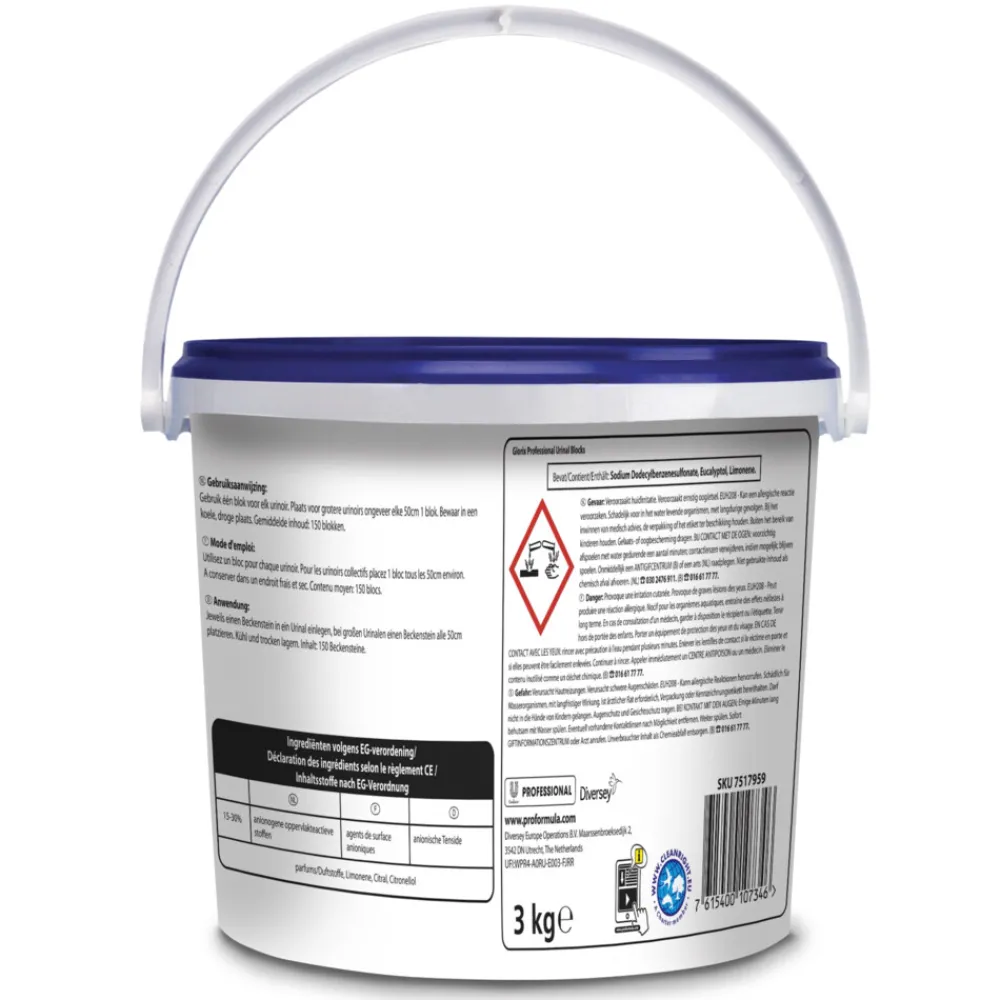 Urinoirblokken Pro Formula 150 stuks^Glorix Professional