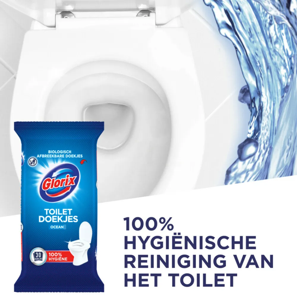 Outlet Toiletdoekjes Ocean 30 stuks Schoonmaakdoekjes