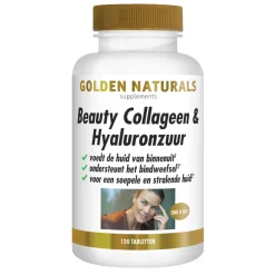 Voor Vrouw Of Man<Golden Naturals Collageen & Hyaluronzuur 120 tabletten