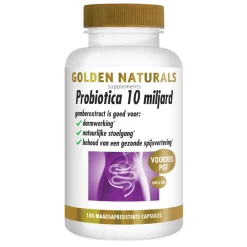 Probiotica 10 Miljard Maagsapresistent 180 vegacapsules^Golden Naturals Discount