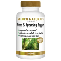 Rustgevend & Slapen<Golden Naturals Stress & Spanning Support 180 vegacapsules