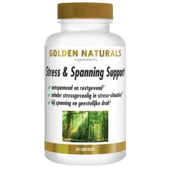 Rustgevend & Slapen<Golden Naturals Stress & Spanning Support 60 vegacapsules