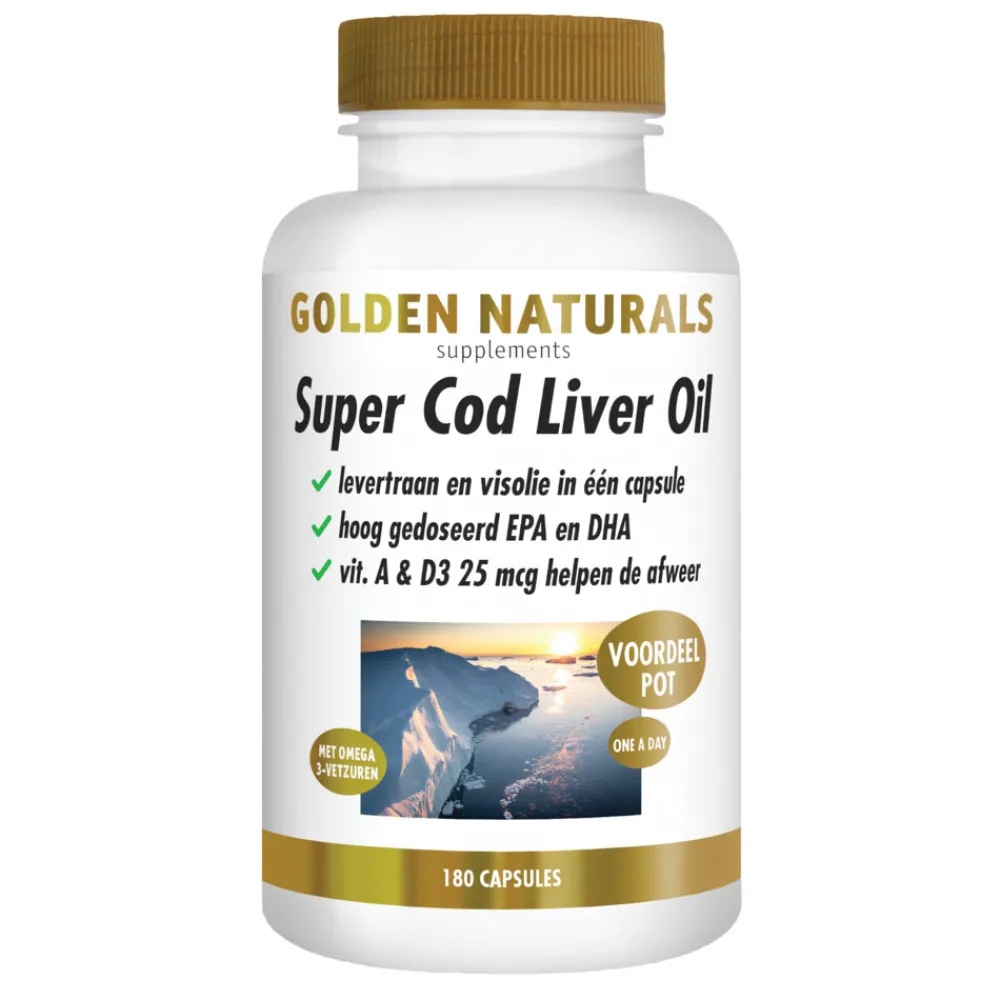 Outlet Super Cod Liver Oil 180 softgels Organen