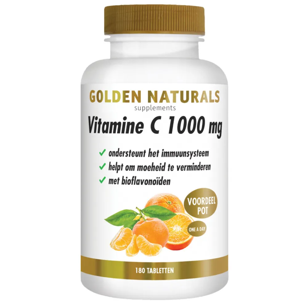 Outlet Vitamine C 1000mg Bioflavonoïden Vegan 180 tabletten Vitaminen